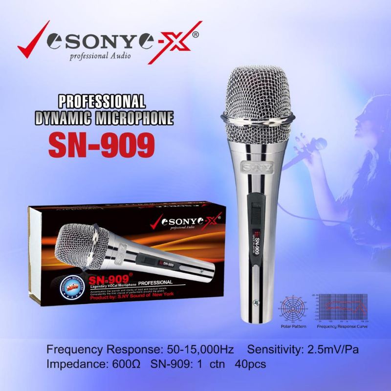 MIC KABEL SONY / MICROPHONE SN 909