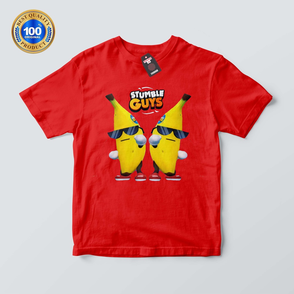 kaos anak stumble guys skin terbaru banana