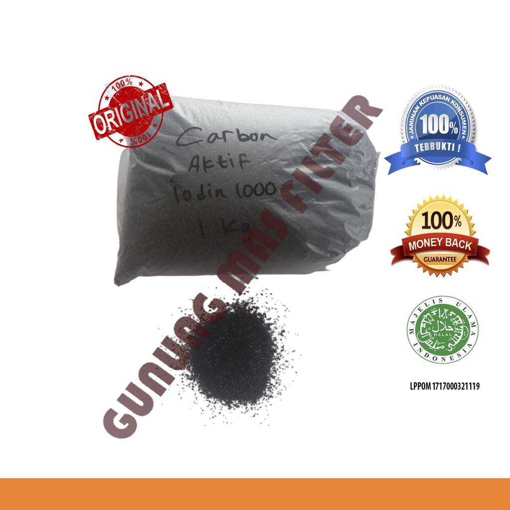 Karbon Aktif Iodine 1000 (1kg)