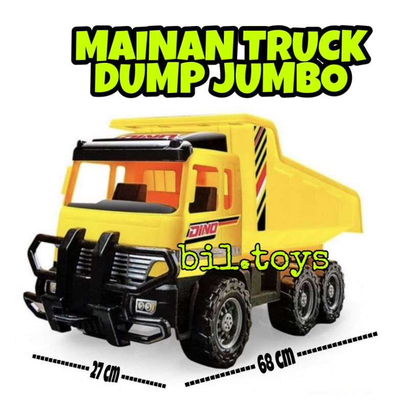 MAINAN ANAK TRUCK PASIR JUMBO SHP DTL DINO TRUCK DUMP PASIR BESAR MAINAN TRUCK KONTRUKSI