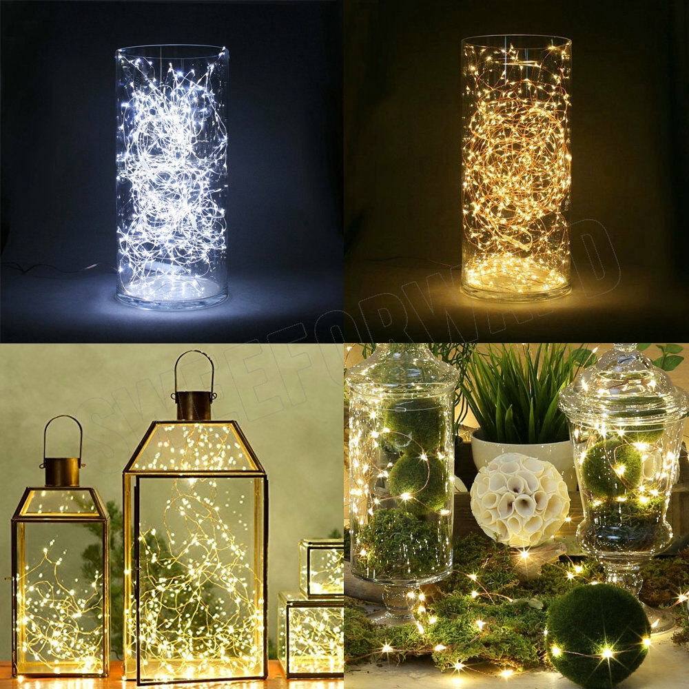 1M 2M 3M 5M Copper Wire LED String Lamp Fairy lights For Christmas New Year Xmas Wedding Decoration