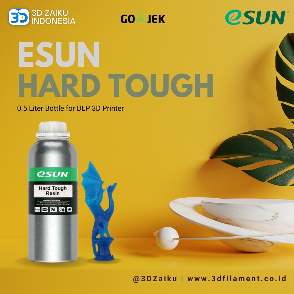 eSUN Hard Tough Resin 0.5 Liter Bottle for DLP 3D Printer