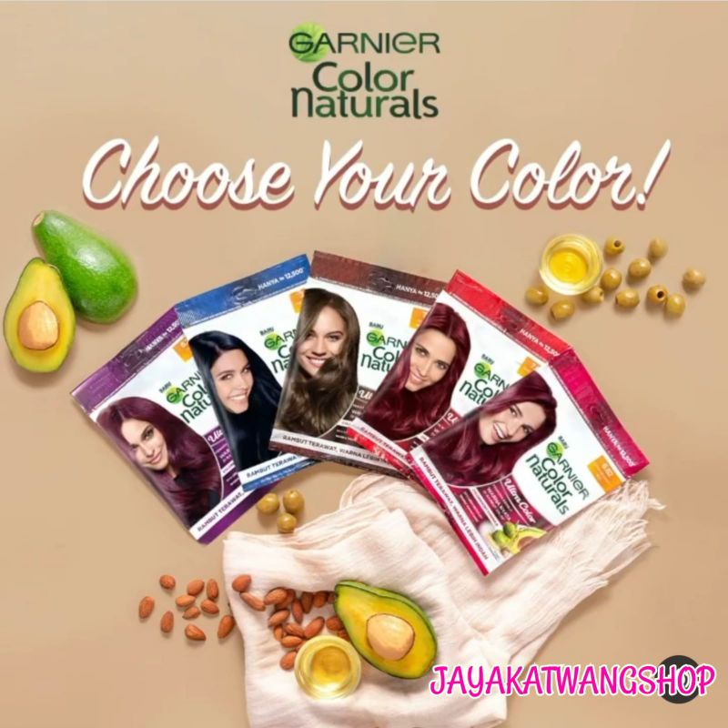 GARNIER Sachet Hair Color Natural Creme Riche Ultra Color / Semir Pewarna Rambut Permanen