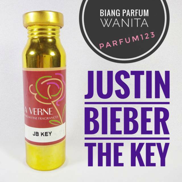 Promo bibit parfum wanita JUSTIN BIEBER THE KEY - jb key 100ml segel la verne