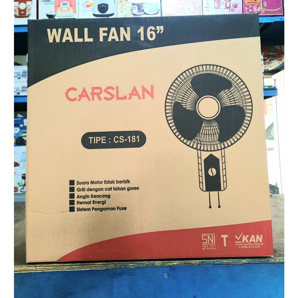 CARSLAN 16 inch Kipas Angin Dinding Murah Berkualitas Carslan CS-181