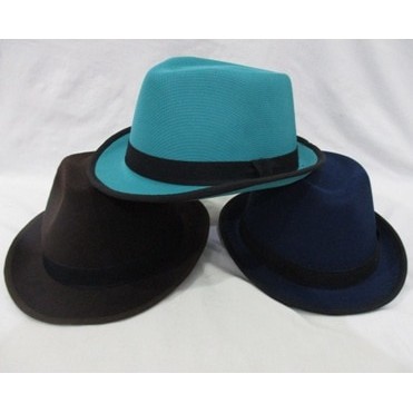 Topi Fedora Panama Warna/Topi Floppy Pantai Hat Dewasa/Topi Summer***TOP