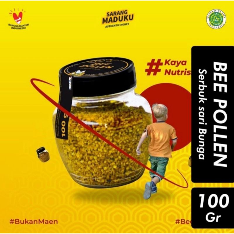 

Bee Polen Murni Sari Lebah - Sarang Maduku - 100gr