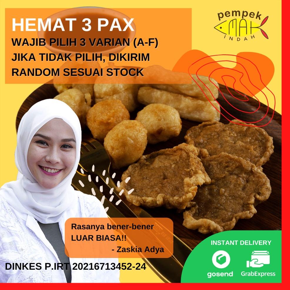 

Murah PEMPEK EMAK INDAH FOOD - PEMPEK MPENAK PALEMBANG ASLI IKAN TENGGIRI - Paket Hemat 3 Pax WAJIB PILIH VARIAN QYM