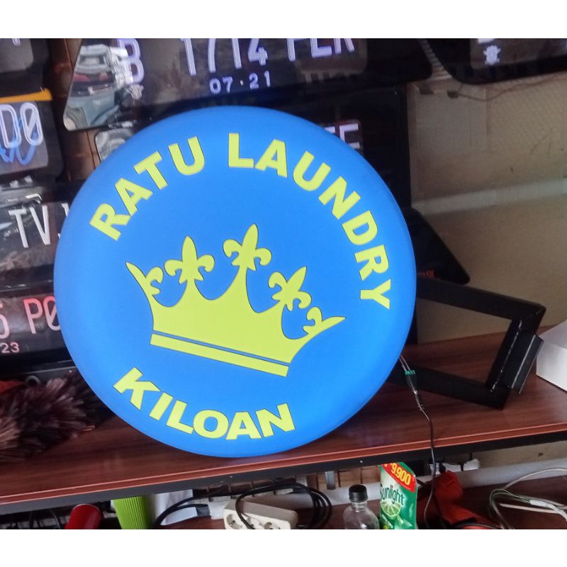 neon box bulat laundry