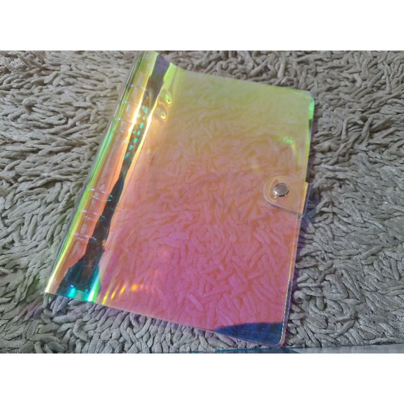 

Binder A5 6 Ring Bahan Jelly warna Hologram