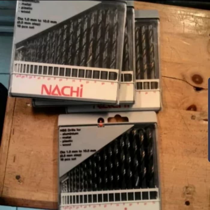 Original Mata BOR Besi NACHI SET 1 MM - 10MM Original 19 PCS