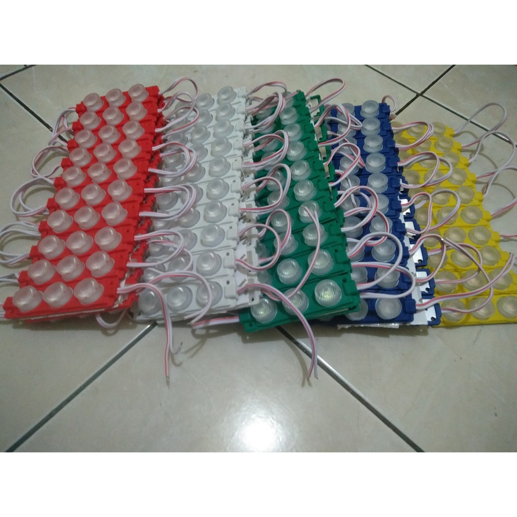 Lampu led 3 mata besar 12 volt led 12 volt 3 mata besar 3 watt smd 3030