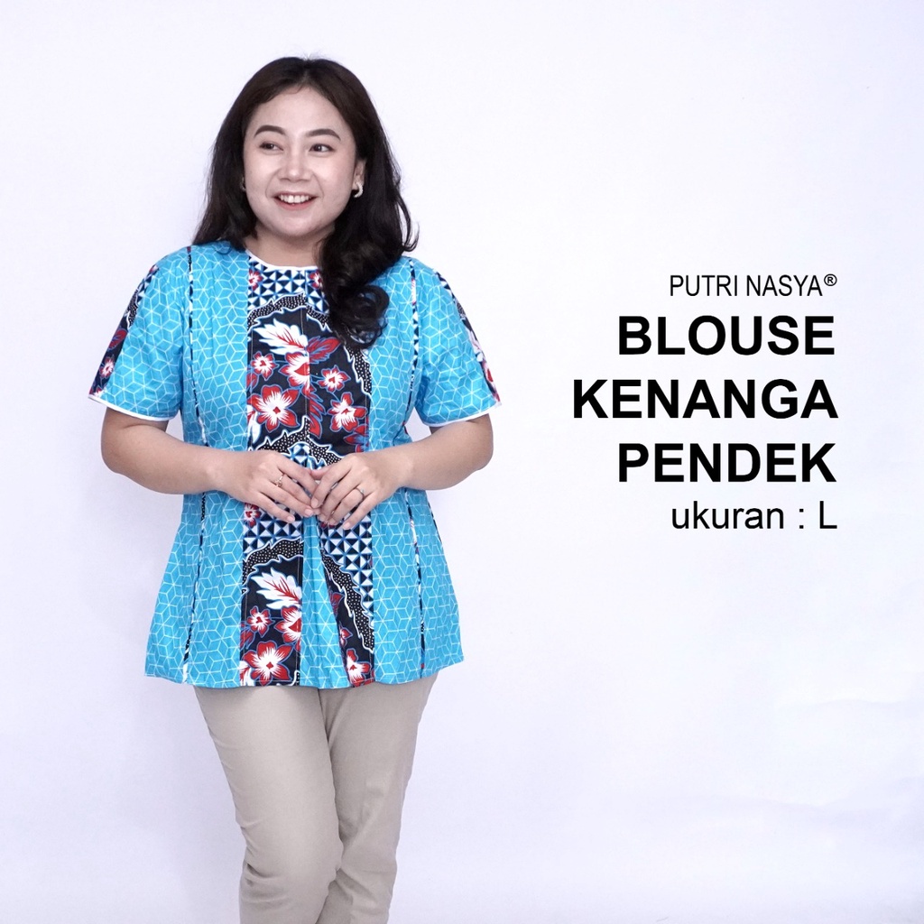 Blouse Batik Big Size Wanita Atasan Batik Jumbo LD 140 Pakaian Atasan Model Blus Jumbo Seragam Kerja Batik / Pakaian Kekinian L-XL-2L-3L-4L-5L-6L-7L / Pakaian Batik Katun Kantor Formal Wanita / Baju Batik Wanita Super Bigsize Terbaru Modern Terkini