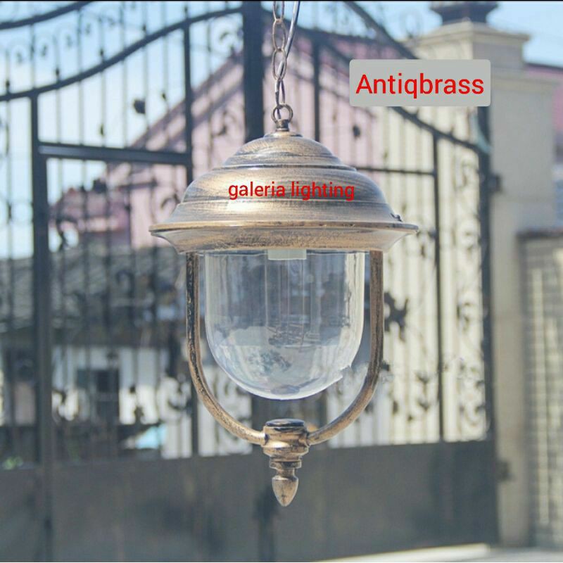 Lampu gantung klasik outdoor waterproof teras/balkon tipe 1002H