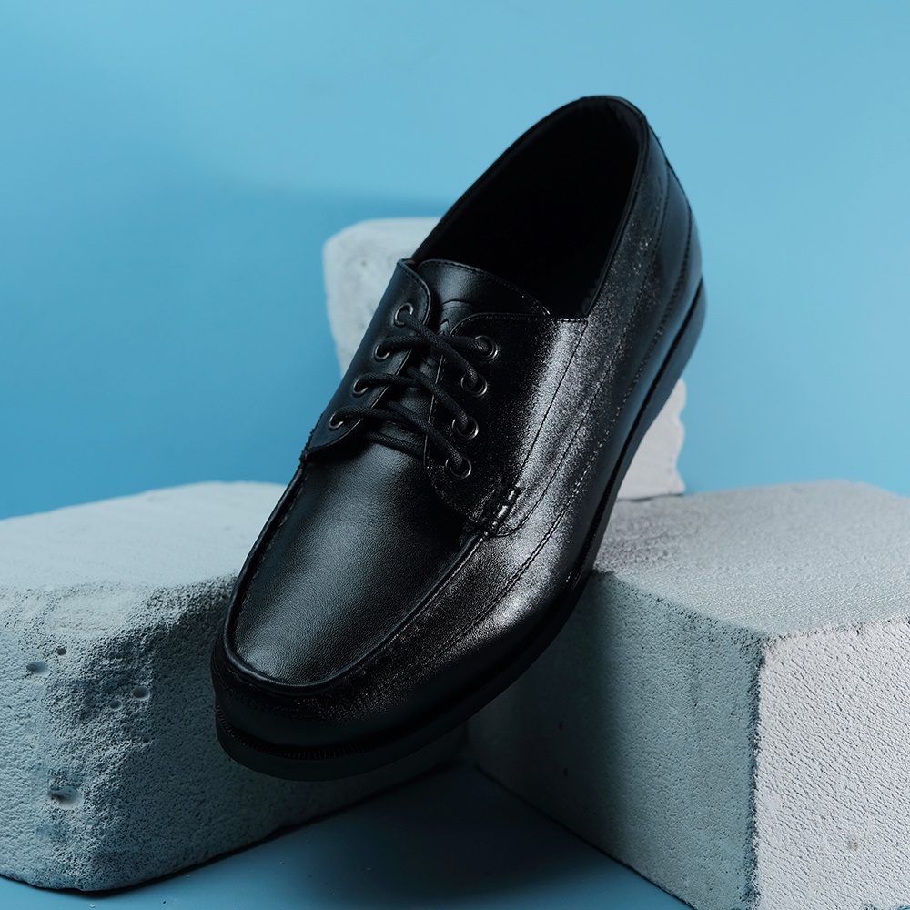 MARCO BLACK GL (KULIT ASLI) |ManNeedMe x Monday| Sepatu Pantofel Pria | Oxford Formal / Kantor Derby Shoes ORIGINAL