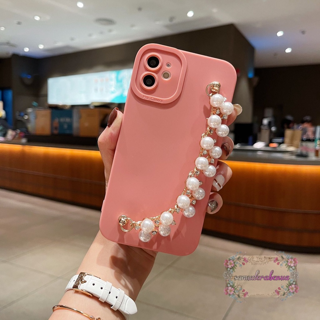 SOFTCASE SILIKON PROCAMERA RANTAI MUTIARA XIAOMI REDMI NOTE 10 11 PRO SB3946