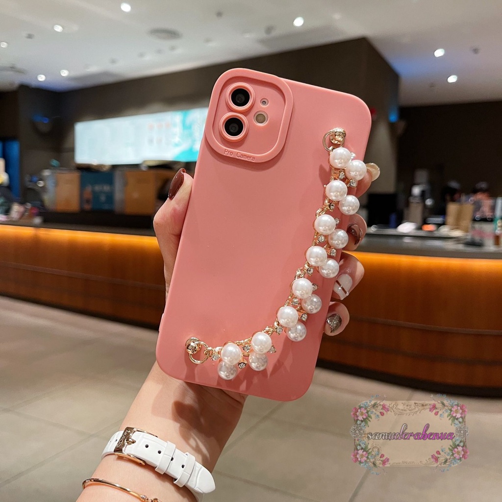 SOFTCASE SILIKON PROCAMERA RANTAI MUTIARA IPHONE XR XS MAX 11 PRO MAX SB3925