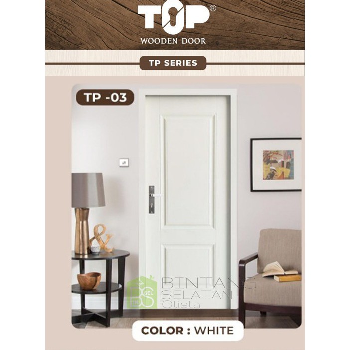 KODAI DOOR PINTU HDF WOODEN DOOR KODAI TP SERIES PUTIH MINIMALIS