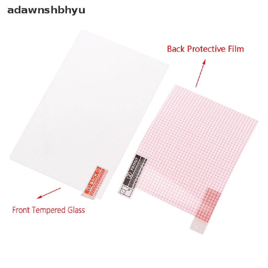 Adawnshbhyu 3DS XL/LL Tempered Glass +Back Clear Screen Protector Cover Untuk Layar Nintendo