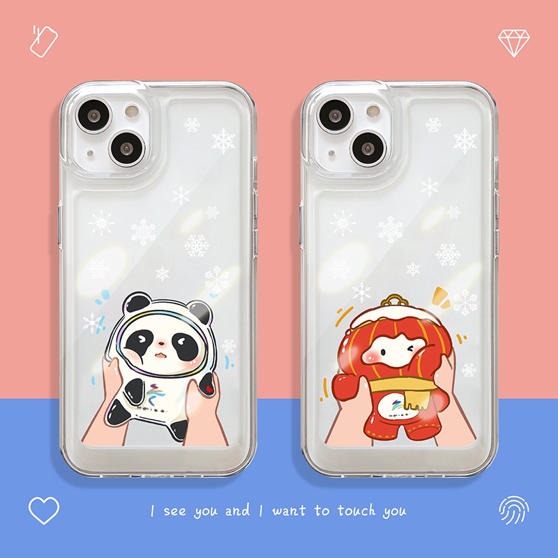 Case Pelindung Transparan Motif Kartun Untuk Iphone 13 13PRO 13PROMAX 12PRO 12PROMAX 11 PRO MAX XSMAX XS XR 7 8plus