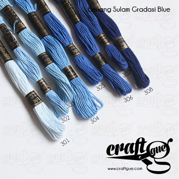 Benang Sulam (Rose) BLUE