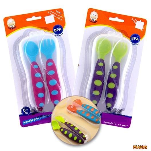 MAK75 IQ BABY CUTLERY SET PLUS CASE SENDOK GARPU ANAK