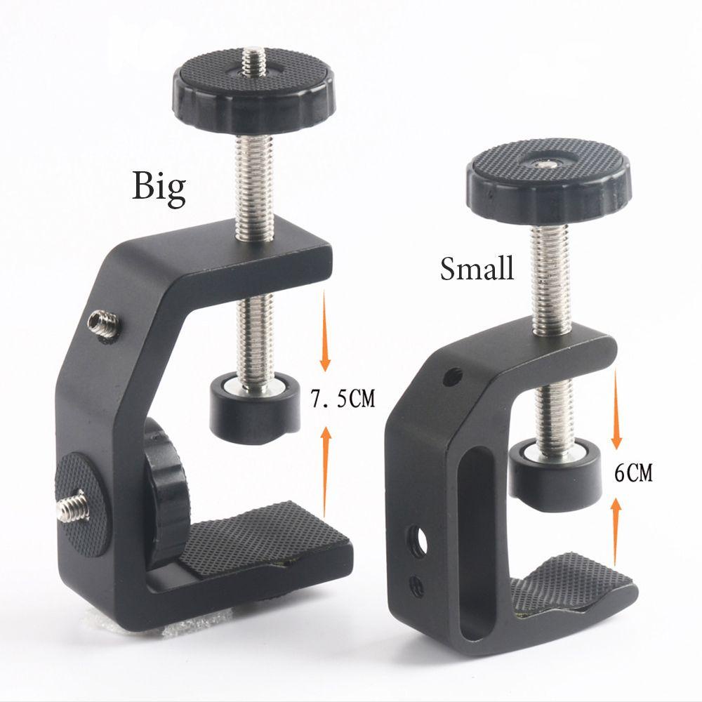 Top Bracket Clamp Universal Adjustable Fitting Universal Base Hose Desktop Penjepit Samping Tempat Tidur Fitting Pemasangan Kamera Fotografi Holder