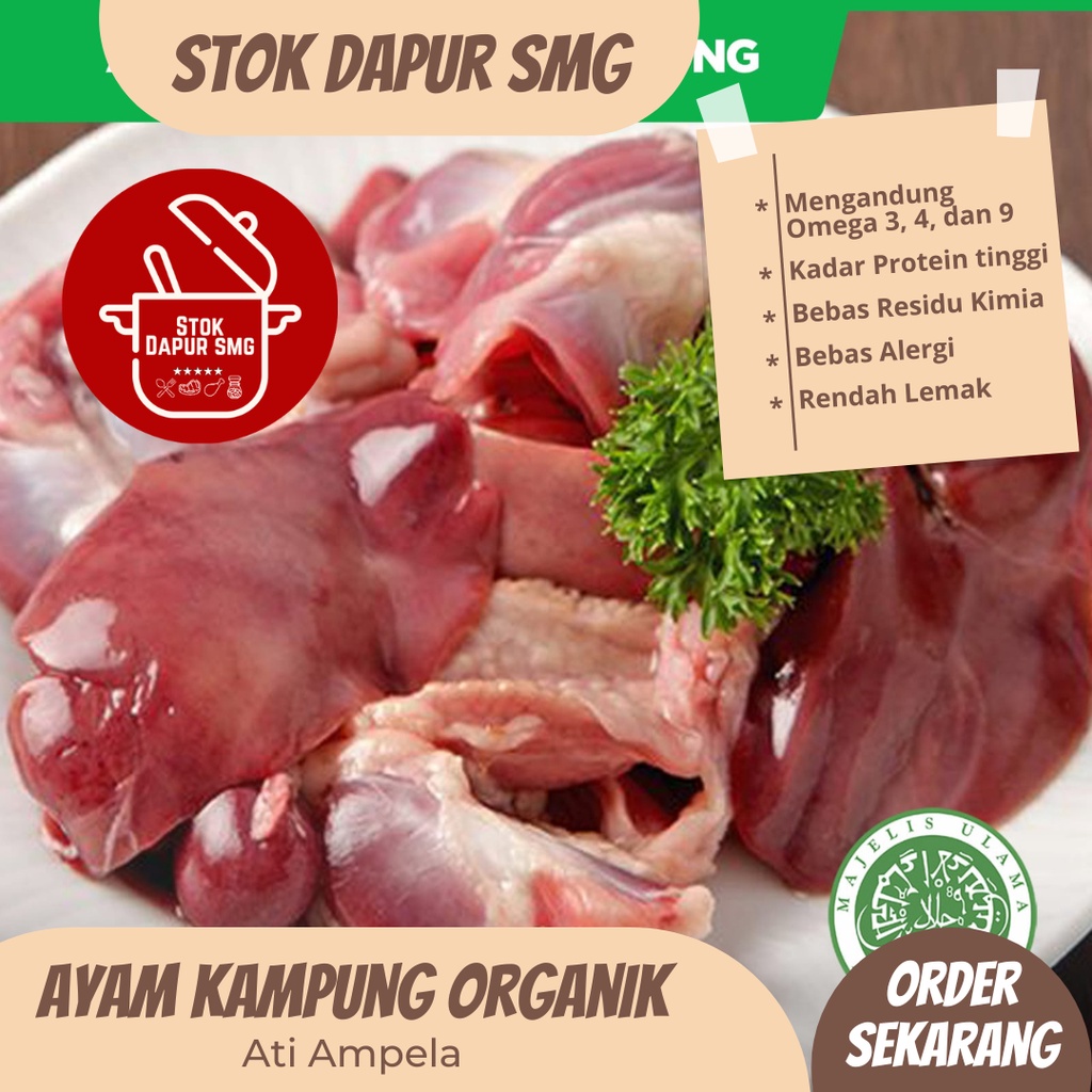 Astamajaya Ati Ampela Ayam Kampung Organik Segar Beku / Fresh Frozen