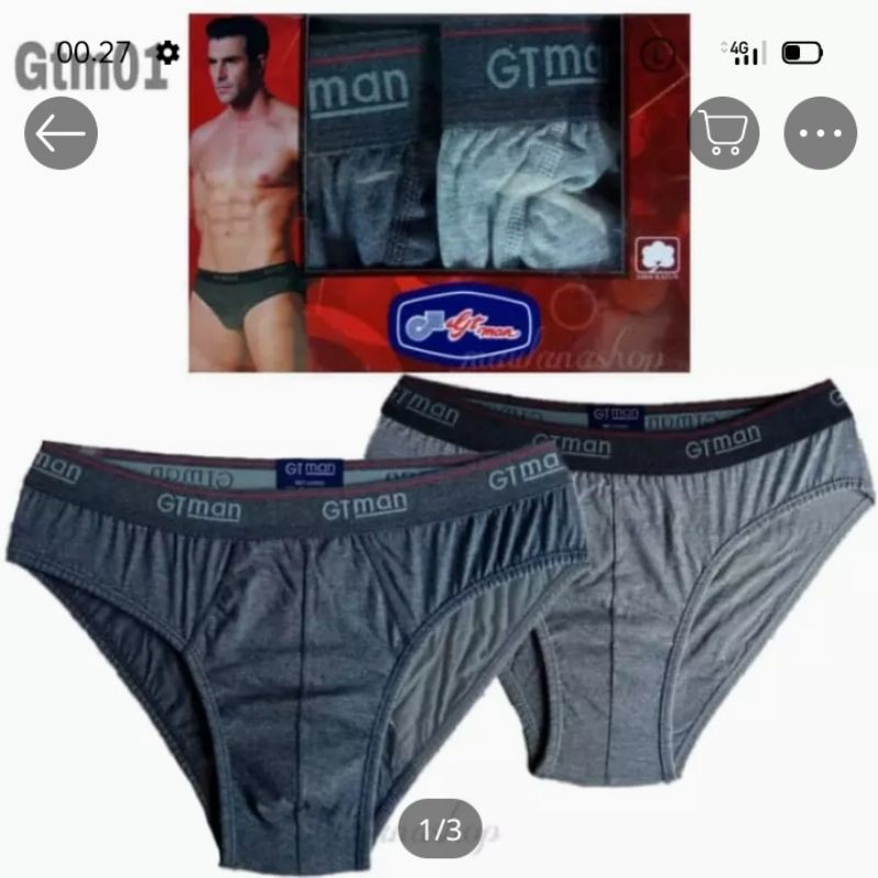 celana dalam pria gtman o1 isi 2 pis
