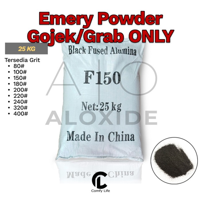 Emery Powder 25KG Serbuk Amplas Bubuk Amril Pasir Alumina (GOJEK ONLY)