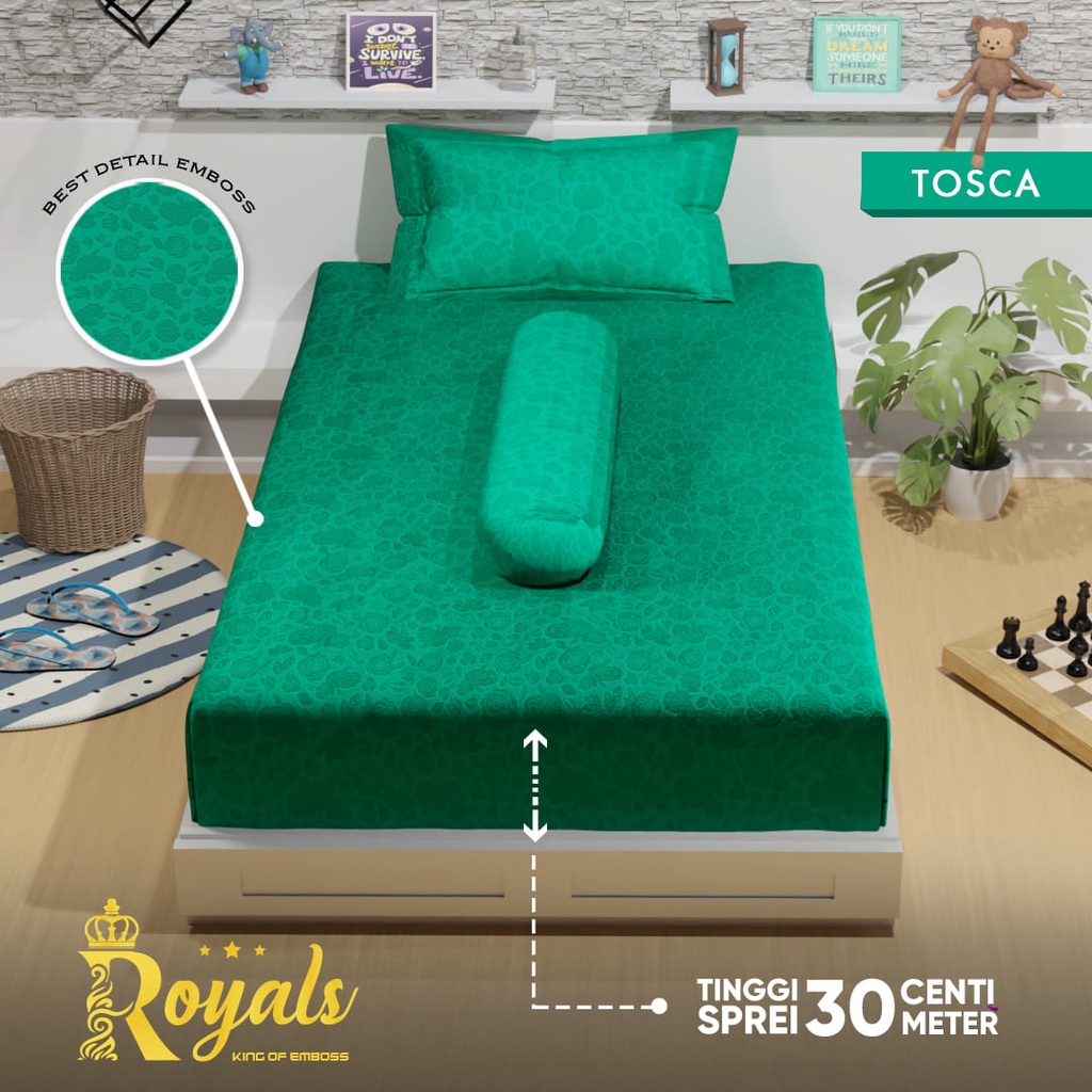 Royals BedCover Set Sprei Uk 120 - Tosca