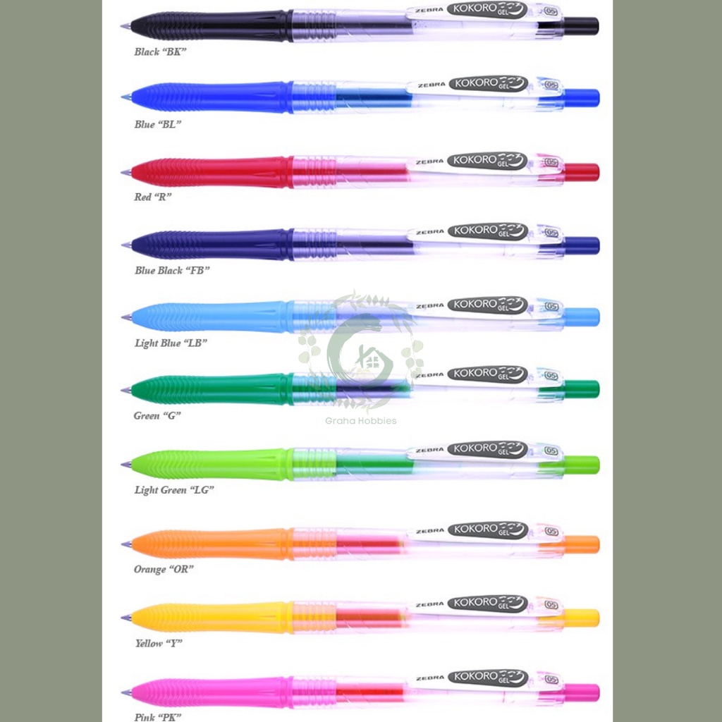 

Zebra Pulpen Gel Kokoro 0.5