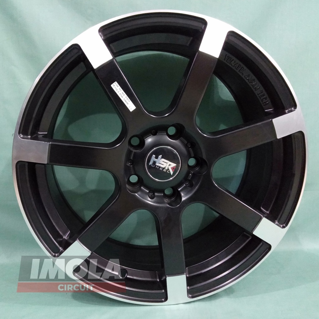 Pelek racing import ring 17 HSR GIRA lobang 5x114,3 Hitam