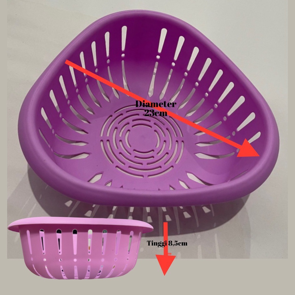 3pcs Bakul Keranjang Serbaguna #2059 saringan plastik