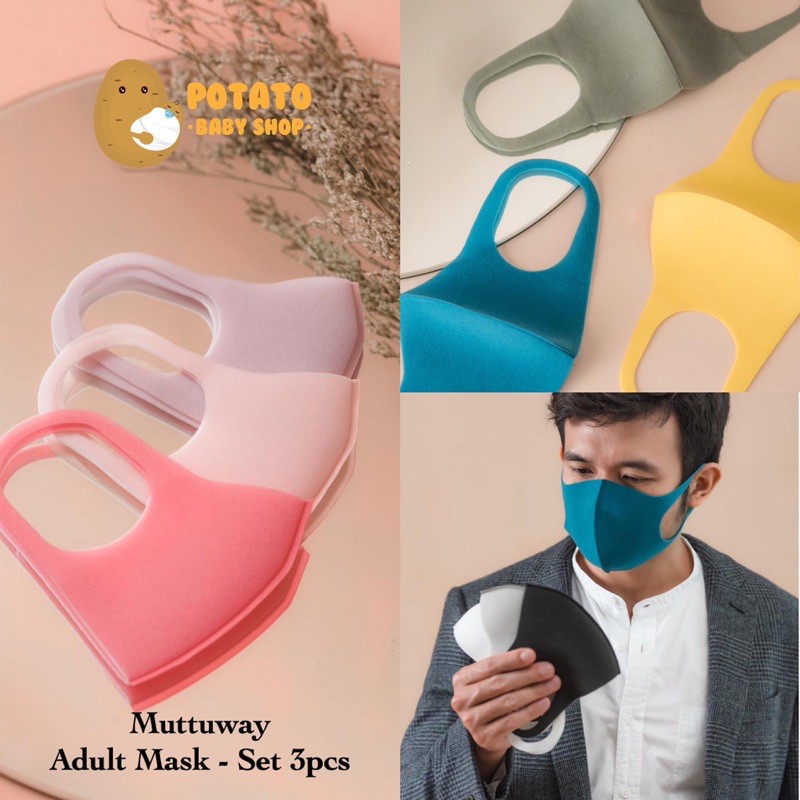 Muttuway Adult Face Mask - Masker Dewasa Mutu Muttu