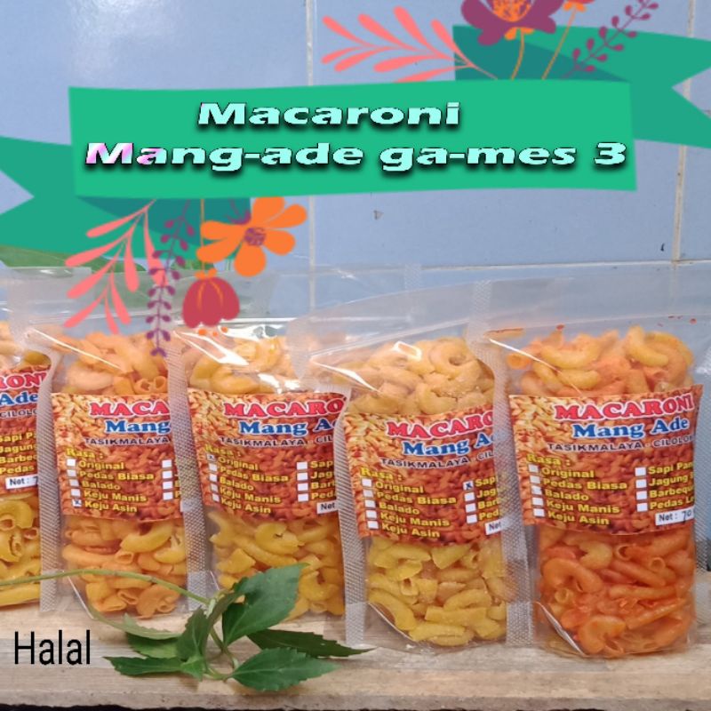 

Macaroni mang ade games-3 kemasan 70 gr