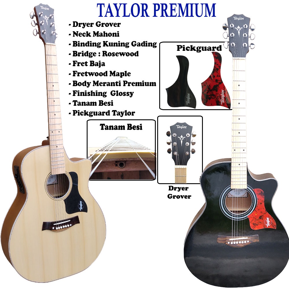 Gitar Akustik Taylor Double Run NECK UTUH