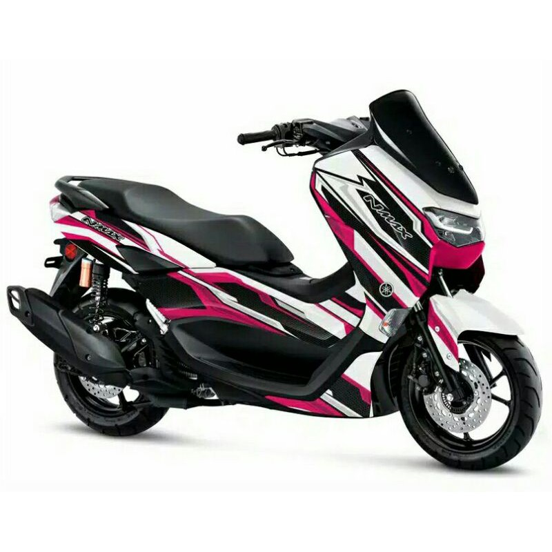 Decal sticker Nmax Grafis White pink