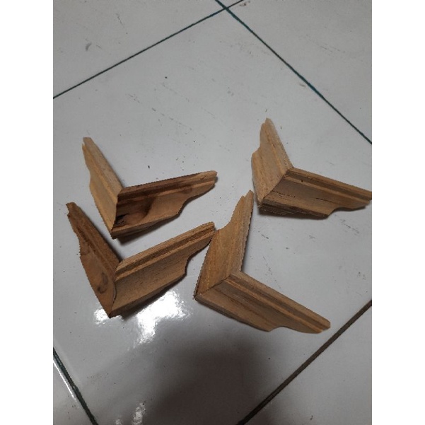 Kaki Sangkar Kosan 4 Pcs Bahan Kayu Jati