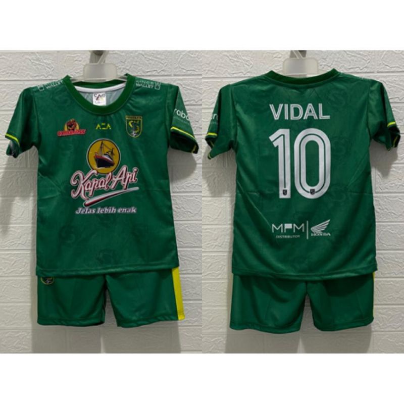 Jersey Persebaya anak 2022-2023 setelan baju bola kids Persebaya Surabaya Bonek Bonita