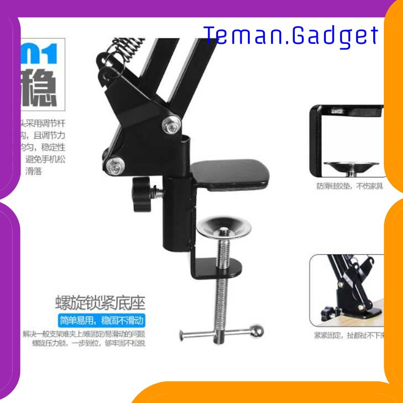 TG-BD101 TaffSTUDIO Microphone Suspension Boom Scissor Arm with Lazypod - D6