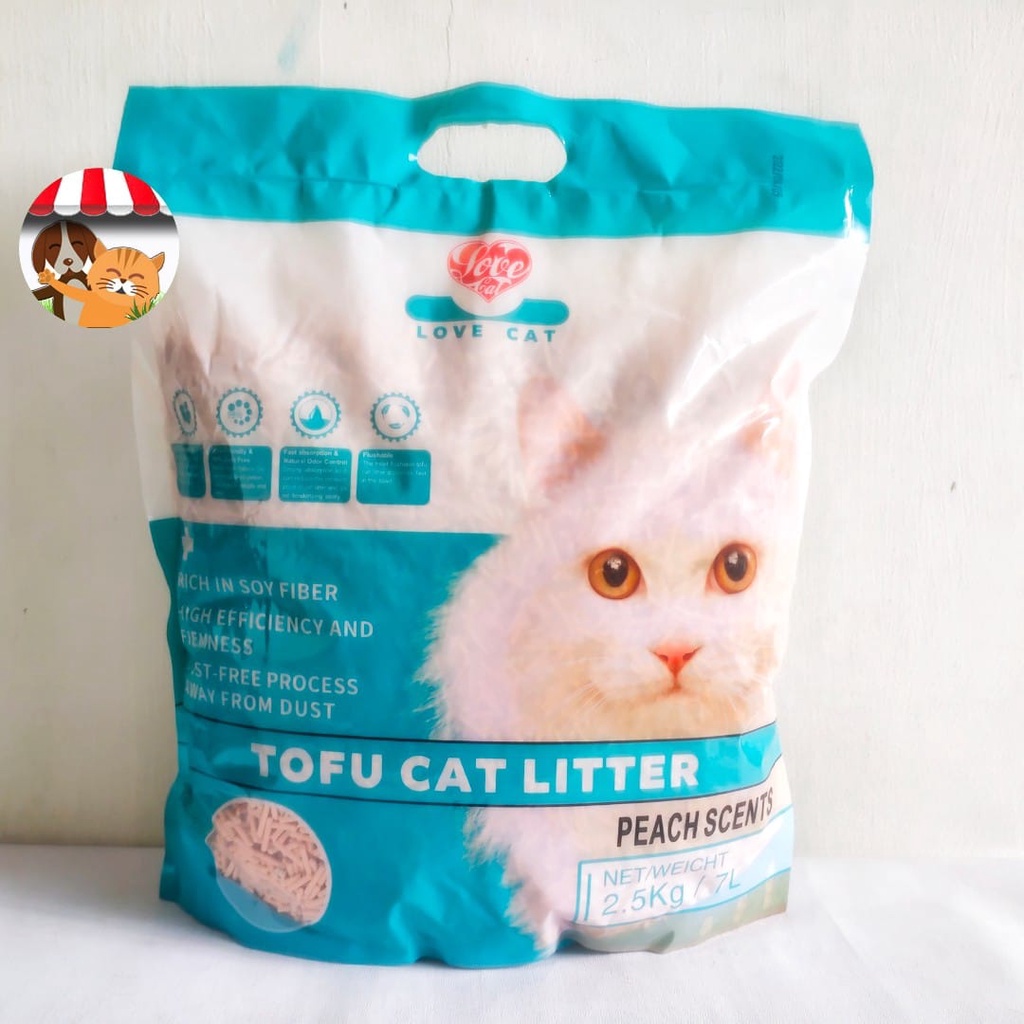 Love Cat Tofu Cat Litter 7 Liter Pasir Wangi Gumpal