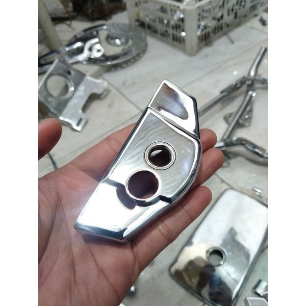 COVER KONTAK MEGAPRO COVER KONTAK TIGER CRHOME ORI COPOTAN MOTOR