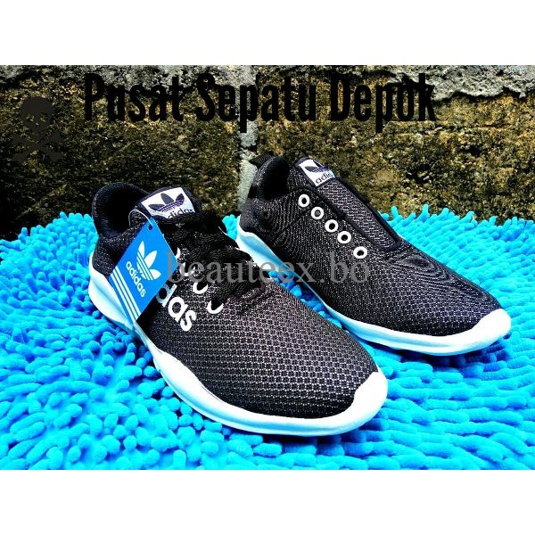 SALE Sepatu Kets Sekolah Wanita Adidas Jaring Hitam