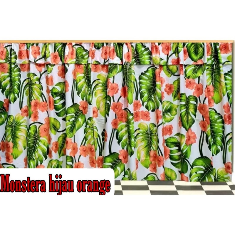 MONSTERA HIJAU ORANGE GORDEN HORDENG KORDEN KOLONG DAPUR BAWAH MEJA KOMPOR