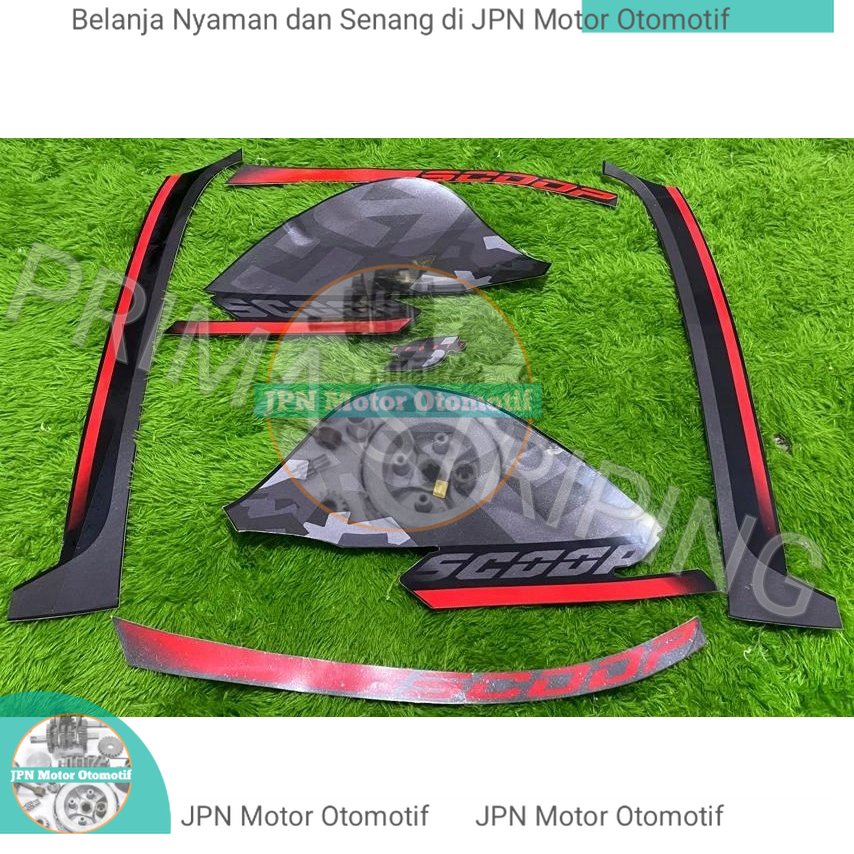 STRIPING MOTOR STIKER MOTOR TERMURAH SCOOPY SPORTY 2020