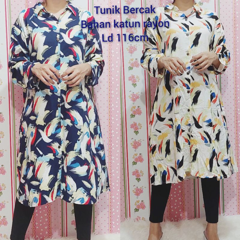 TUNIK WANITA DEWASA KATUN RAYON IMPORT PREMIUM