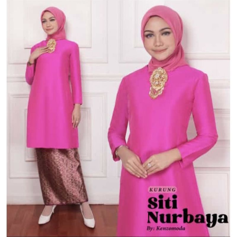 SET KEBAYA TUNIK TAFFETA/BAJU KURUNG MALAYSIA/KRBAYA