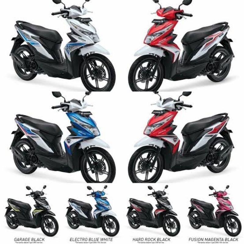 Cover Panel Tameng Dada Depan Honda Beat New ESP Eco Beat Street K81 Hitam Putih Biru Merah 2016 2017 2018 2019 Merek WIN