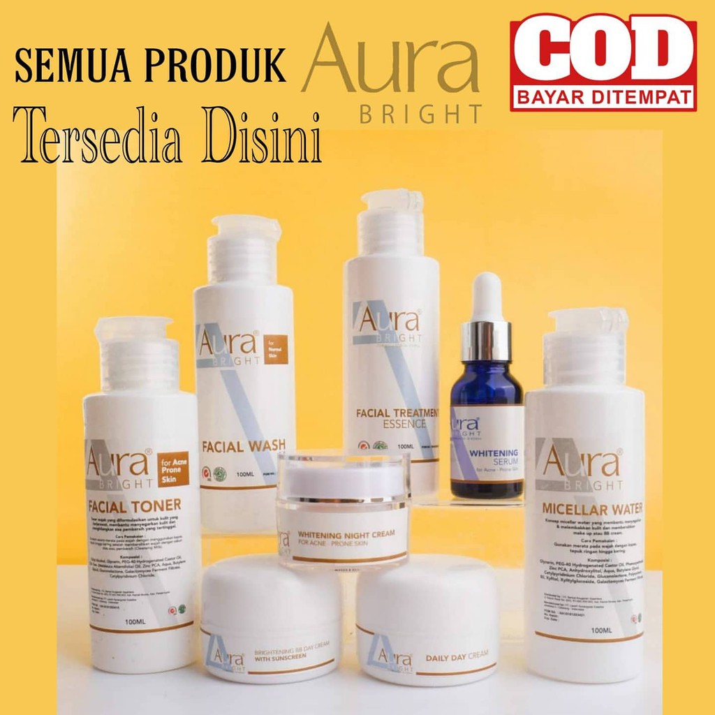 AURA Bright Skincare By Aryani Fitriana All Product / Tersedia Semua Produk
